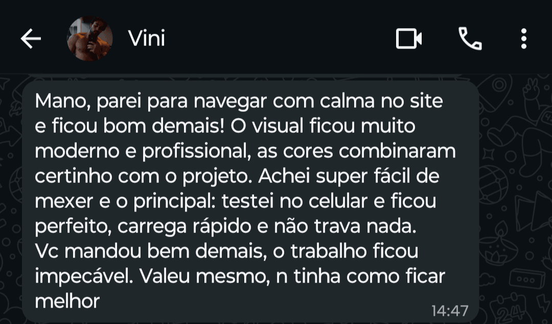 Depoimento de Vinícius