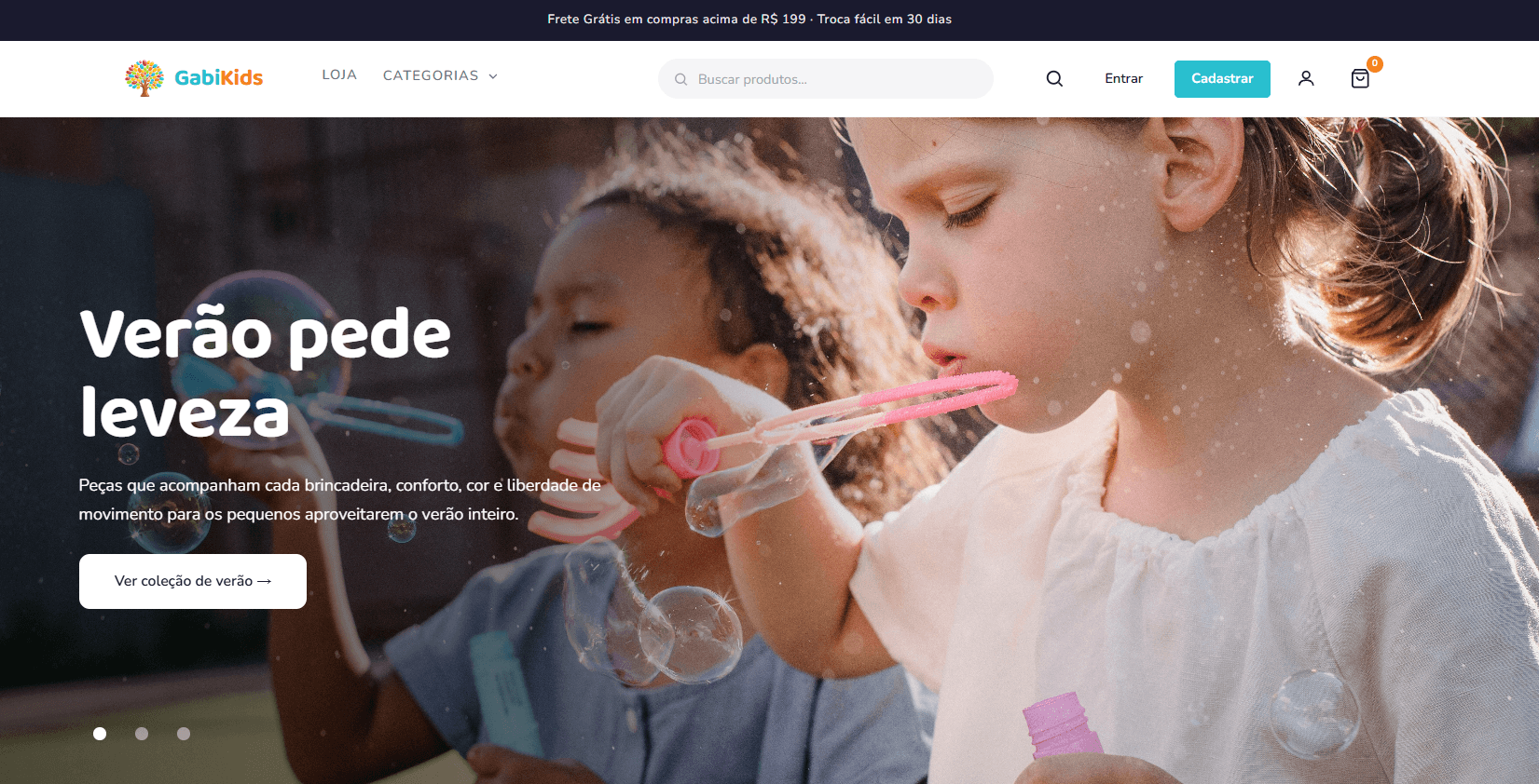 Visão geral do projeto GabiKids
