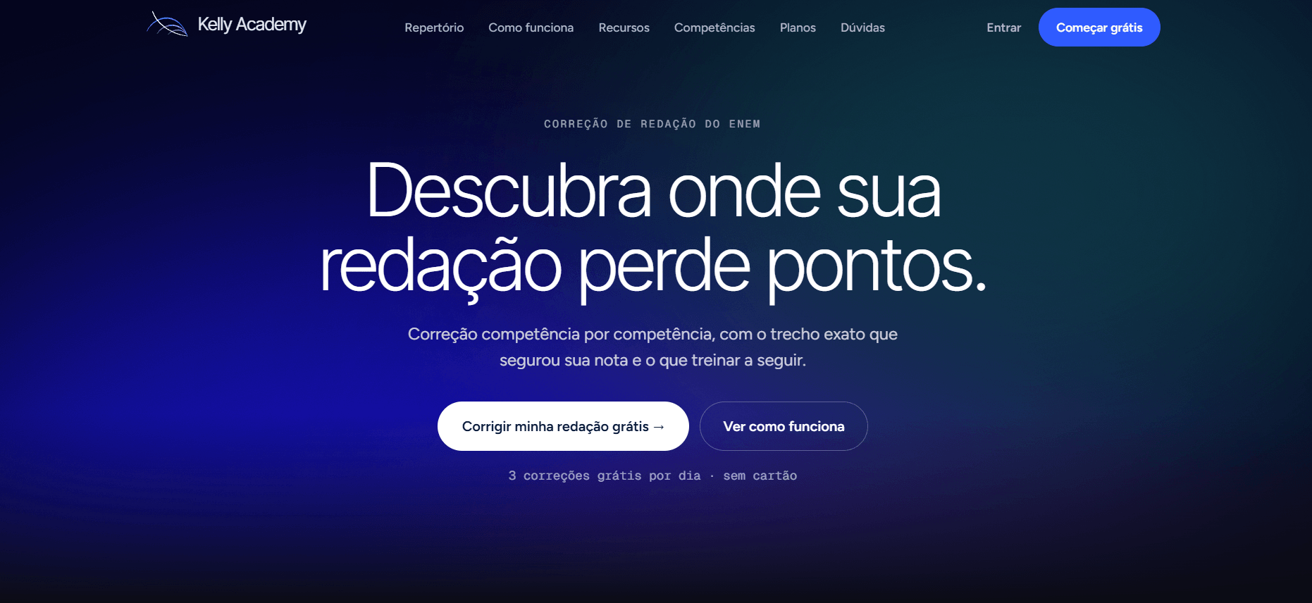 Visão geral do projeto Kelly Academy